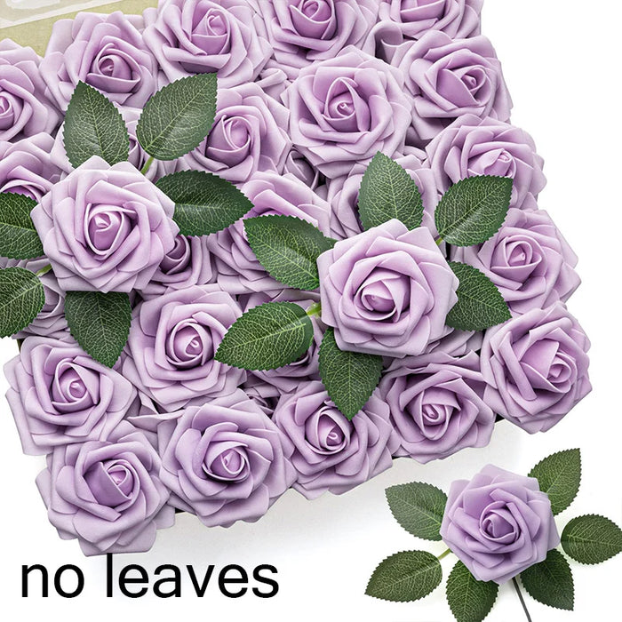 Artificial Rose Flowers with Stem – Realistic Fake Roses for Wedding Bouquets, Centerpieces, Bridal Shower & Home Decoration