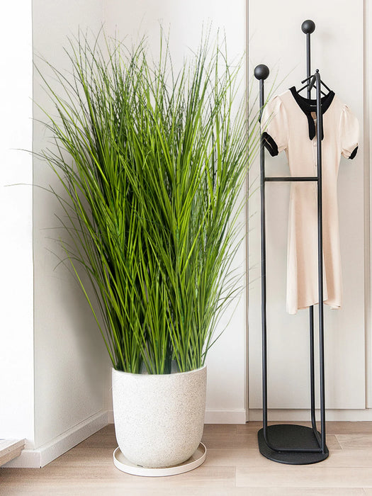 Large Artificial Reed Grass – Faux Onion Grass Plants for Wedding, Garden, and Office Décor – PVC Tropical Green Leaves Bouquet (50-95cm)