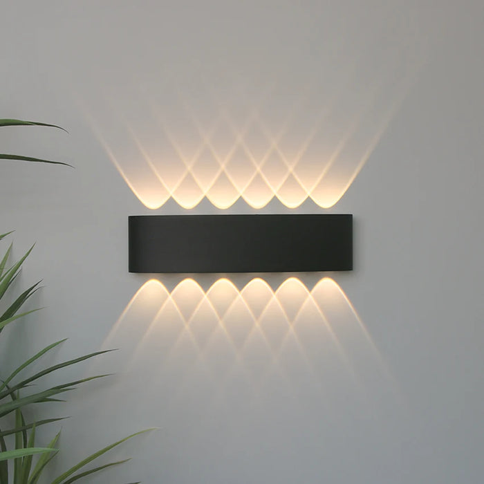 Outdoor & Indoor Waterproof LED Wall Light – Aluminum Porch & Garden Lamp, Up & Down Lighting for Bedroom and Living Room Decor
