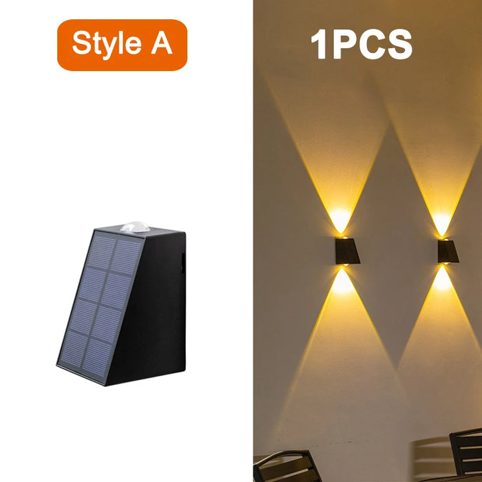 Upgrade LED Outdoor Wall Solar Lights – Waterproof Garden Lighting for Villa, Patio, Stair, and Corridor Decoration
