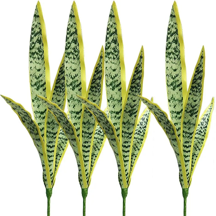 faux sansevieria 4 PCS Artificial Snake Plants – 30 Inch Tall Faux Sansevieria for Indo — Clasterior