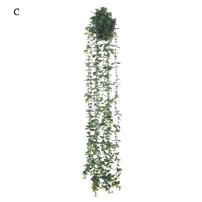 Artificial Hanging Plants with Pot – 80CM/65CM/83CM Fake Vine Shelf Plants for Home, Office, Wedding & Party Decor – Realistic Potted Hanging Vines