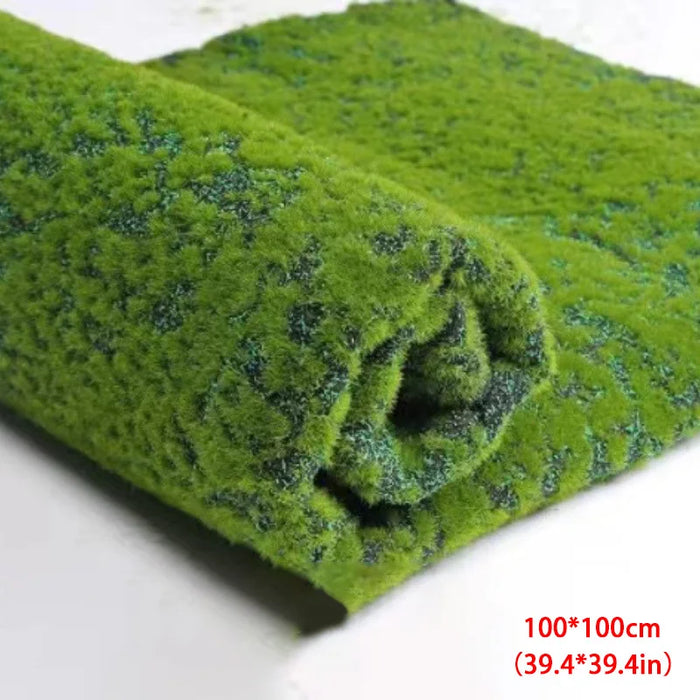 50/100cm Artificial Grass Rug – Lifelike Fake Moss Lawn Turf for Garden, Patio, Indoor, Outdoor & Wedding Decoration, DIY Landscape Mat Carpet