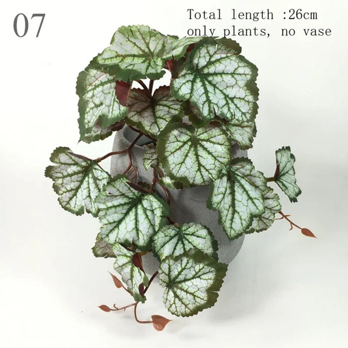 Artificial Vine Terrarium Plants – Plastic Leaf Rattan Greenery for Home, Balcony, Wedding, and Garden Décor