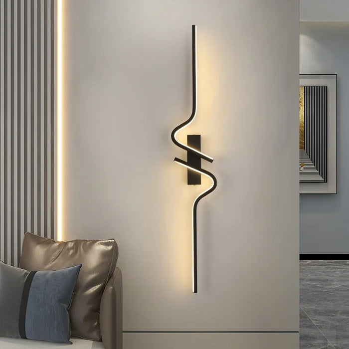 Minimalist LED Wall Lamp – Modern Strip Light for Living Room, Bedroom, Bathroom, and Staircase