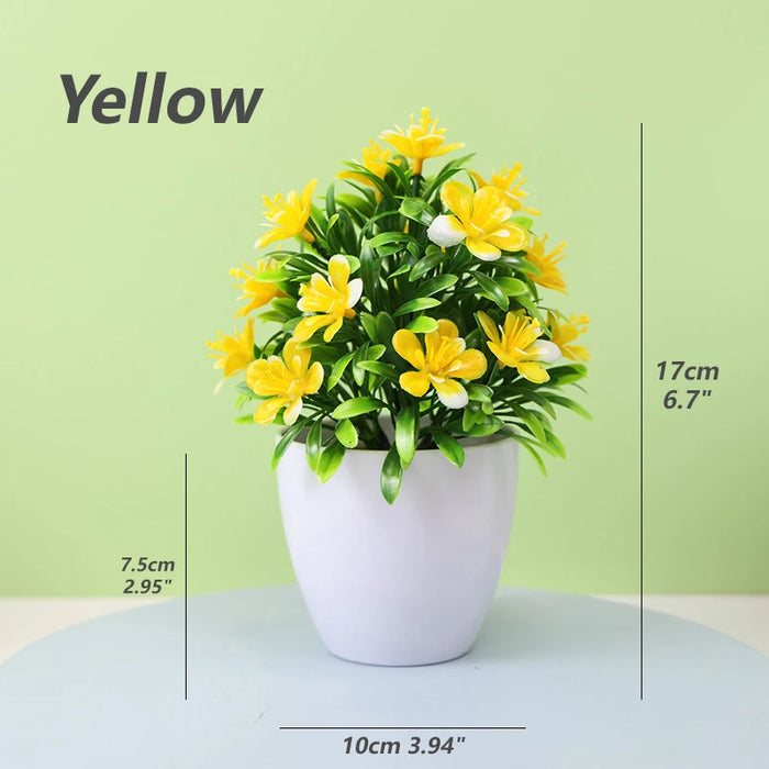 Artificial Bonsai Plants – Simulation Potted Fake Flowers for Home, Office, Hotel, and Garden Decoration