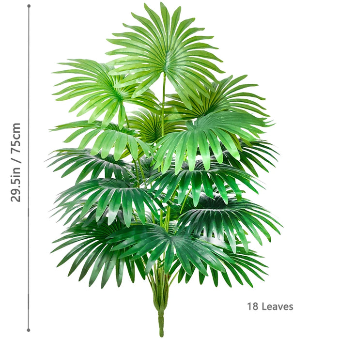 Artificial Fan Palm Tree – Large Tropical Fake Plant for Office, Home, and Holiday Decoration (60-105cm)