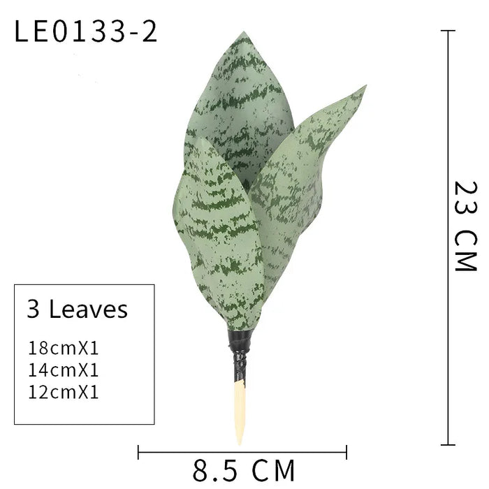Artificial Sansevieria Succulent Plant – Real Touch Fake Tropical Leaves for Home, Office, Hotel, and Party Decor