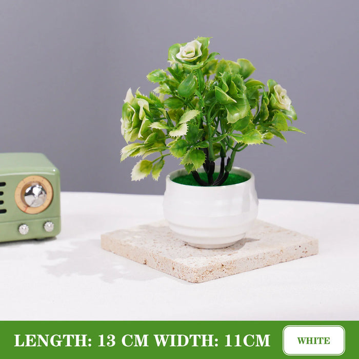 Small Artificial Bonsai Tree – Simulated Potted Plant for Office Desk, Home Decor, and Indoor Table Ornament