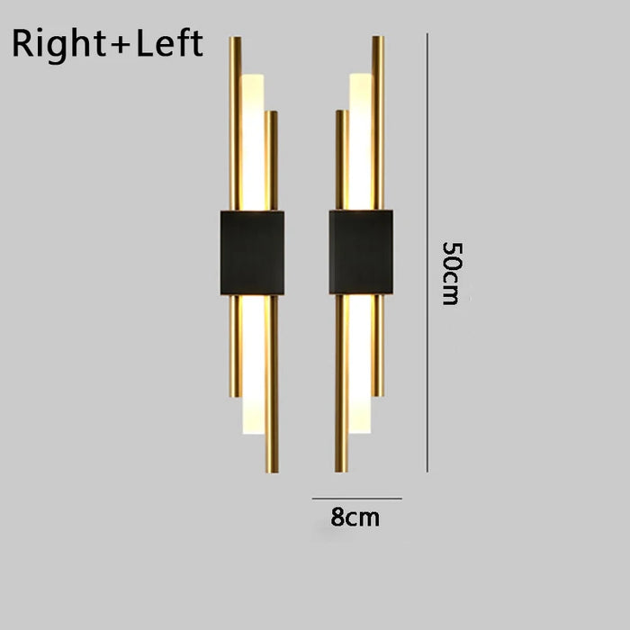 Nordic LED Wall Lamp – Contemporary Wall Sconce for Bedroom, Staircase, and Living Room