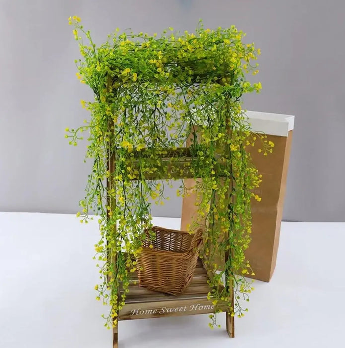 80cm Artificial Admiralty Willow Hanging Vine – Faux Wreath Garland with Leaves for Home, Garden, Balcony Décor