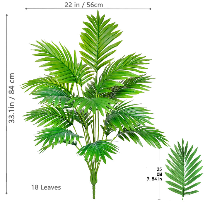 105cm/41.3in Artificial Areca Palm Tree – Fake Tropical Yellow Palm Plant for Indoor, Home, Office, and Event Decor