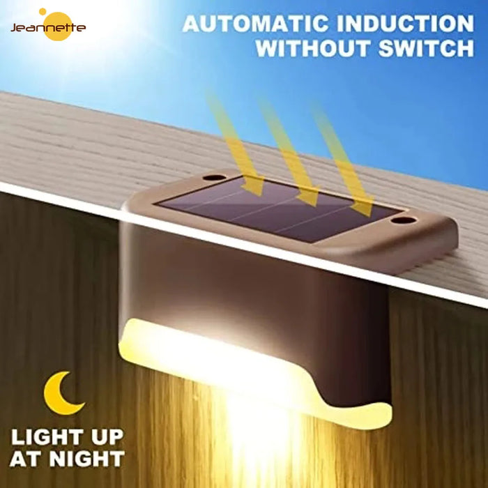 Solar LED Path and Deck Light – Waterproof Outdoor Garden Step Lamp for Patio, Fence, and Stair Lighting
