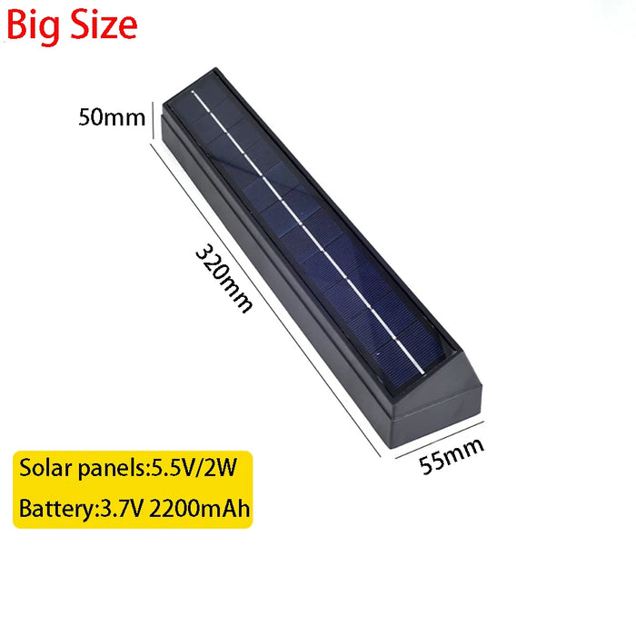 Modern LED Solar Wall Lamp – Waterproof Outdoor Light with Auto Sensor