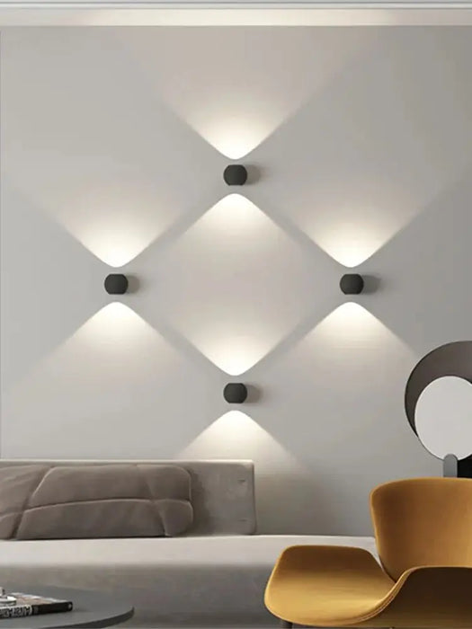Outdoor Waterproof LED Wall Lamp – Modern Up and Down Sconce Light for Garden, Porch, Terrace, and Balcony (IP54 Protection)