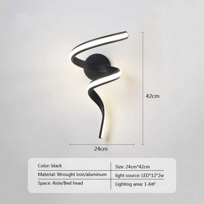 Modern Minimalist LED Wall Lamp – Up & Down Wall Sconce for Bedroom, Living Room, and Bathroom