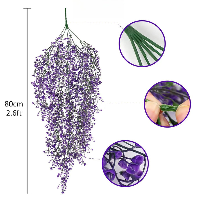 30-inch Artificial Eucalyptus Vine – Lifelike Fake Plant for Home, Wedding, Garden, and Outdoor Decoration