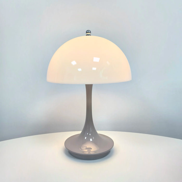 Rechargeable Nordic Mushroom Table Lamp – Dimmable LED Bedside Lamp for Bedroom, Living Room, and Study