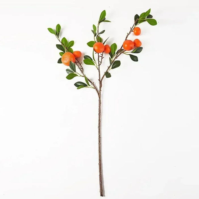 Simulated Orange Fruit Decoration – Artificial Orange Flower Arrangement for Home, Desktop, Wedding, and Photography Props