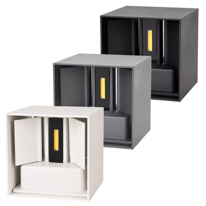IP65 Waterproof LED Wall Lamp – 12W Adjustable Outdoor/Indoor Wall Sconce for Courtyard, Porch, Living Room, Bedroom, and Bathroom
