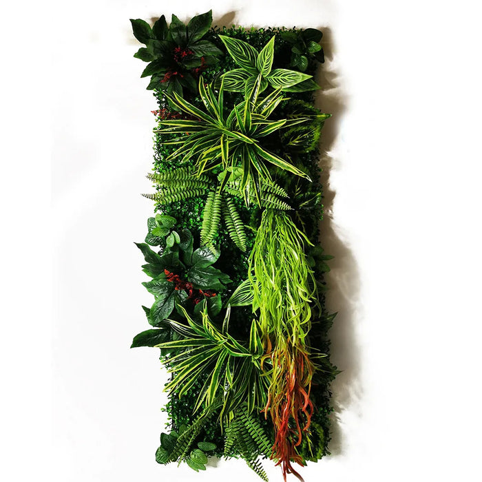 40x120cm Artificial Plant Wall – Chlorophytum Comosum Grass Panel for Garden, Wedding, Hotel, and Outdoor Decoration