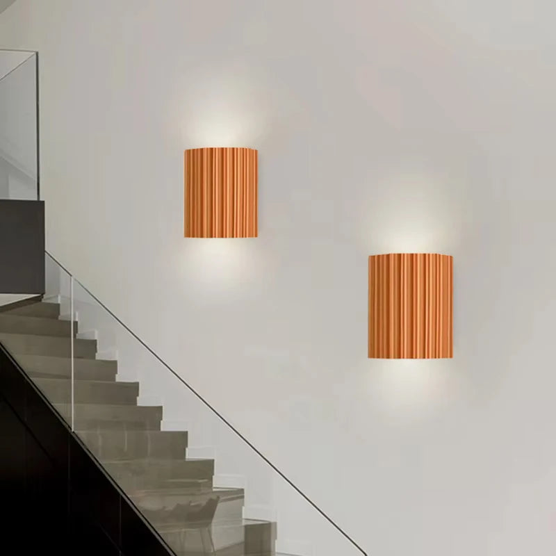Orange Industrial Wall Lights