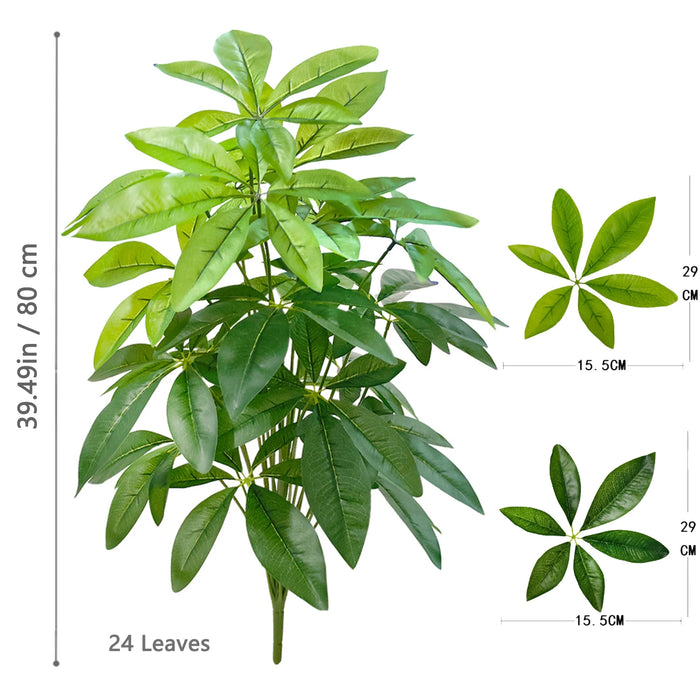 Artificial Money Tree – 68cm/26.7in Monstera Deliciosa Faux Plant for Home & Office Décor