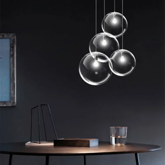 Modern Bubble Ball Pendant Light – Creative Hanging Lighting Fixture for Bedroom, Dining Room, Study, and Bar