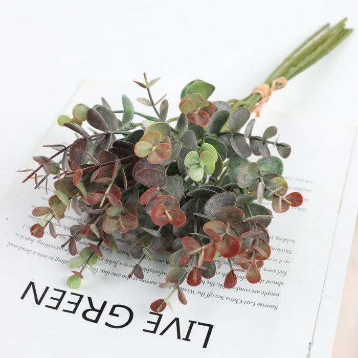 6PCs Artificial Eucalyptus Branches – Fake Green Eucalyptus Bouquet for DIY Flower Arrangements, Weddings, Parties, and Home Decor