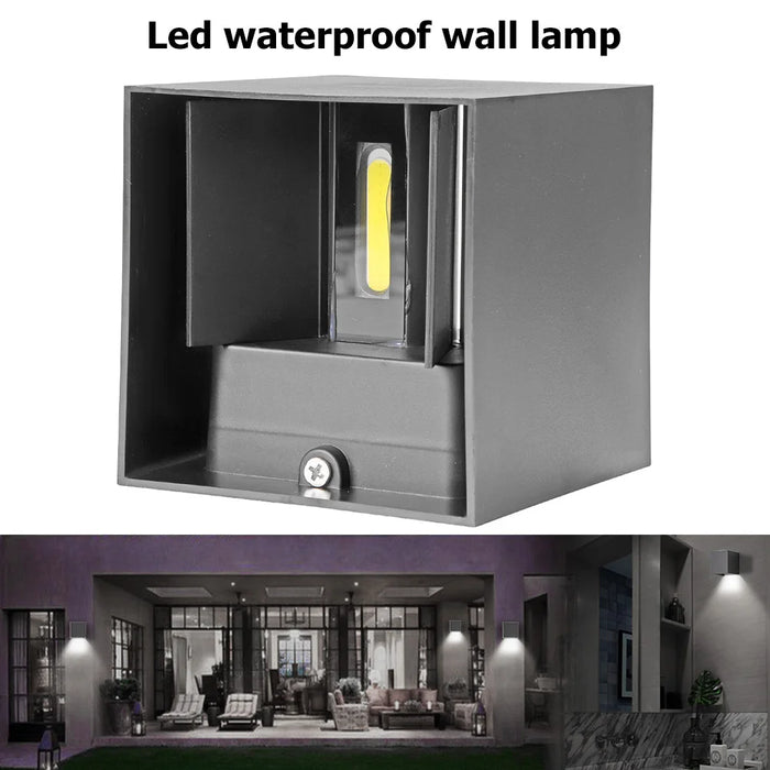 12W LED Wall Lamp – Waterproof Up & Down Outdoor Light with Adjustable Beam Angle for Bedroom, Living Room, and Garden