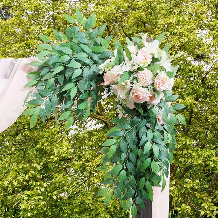 10PCS Artificial Italian Ruscus Greenery Stems – Faux Shrub Bushes with Green Leaves for Wedding Arch, Bouquet, and Home Decor
