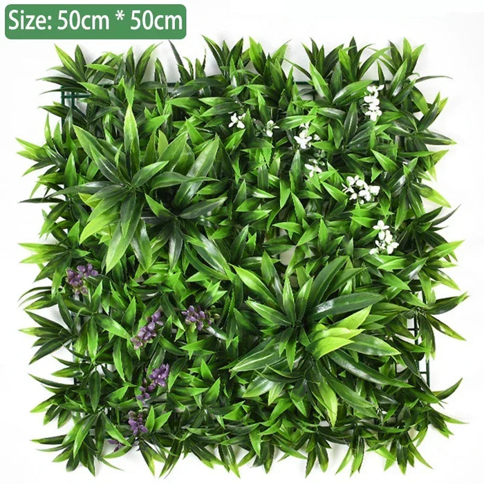 Artificial Boxwood Wall Panel – 50x50cm UV-Resistant Privacy Screen for Home, Wedding, and Outdoor Decoration"