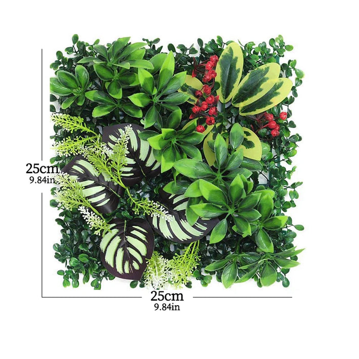 25x25cm Artificial Grass Panel – Lush Green Lawn Backdrop for Wedding, Hotel, Garden & Home Decoration