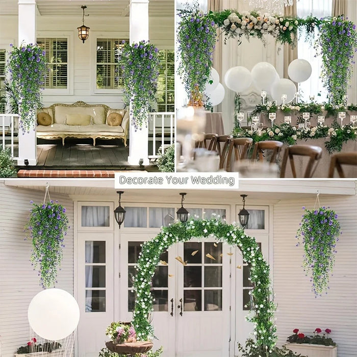 76CM Artificial Ivy Hanging Vine – Fake Eucalyptus Plant for Home, Garden, Wedding, and Outdoor Decoration