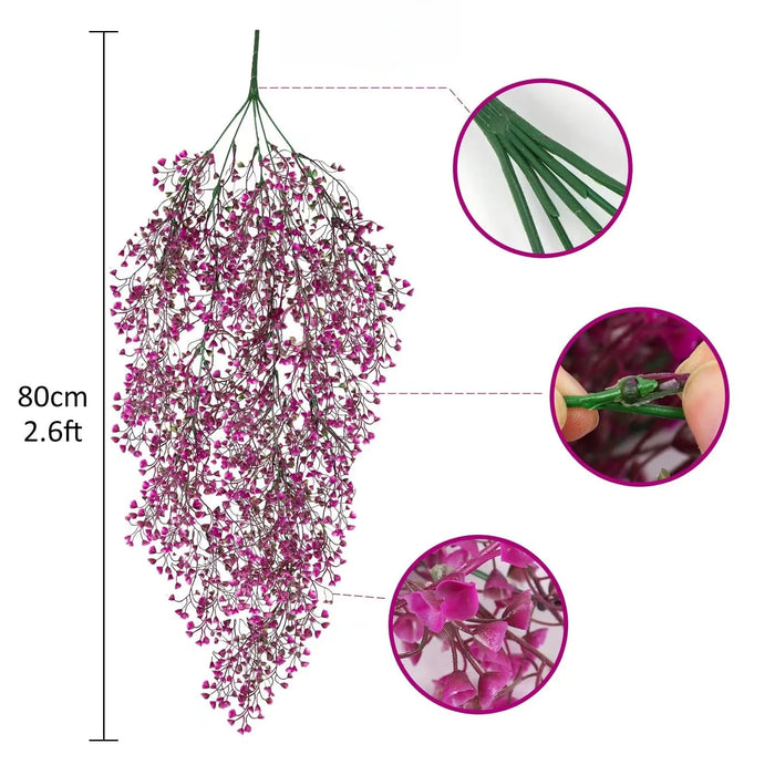 30-inch Artificial Eucalyptus Vine – Lifelike Fake Plant for Home, Wedding, Garden, and Outdoor Decoration