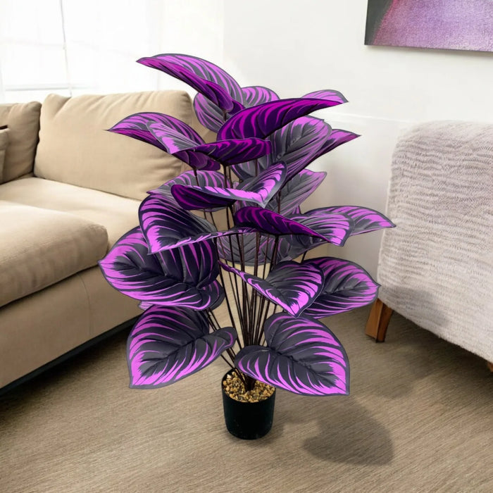 Elegant Purple Artificial Plant – Perfect for Home, Office, Wedding & Spring Decor – Floor Display, Container Not Included, Size: 75 CM and 85 CM