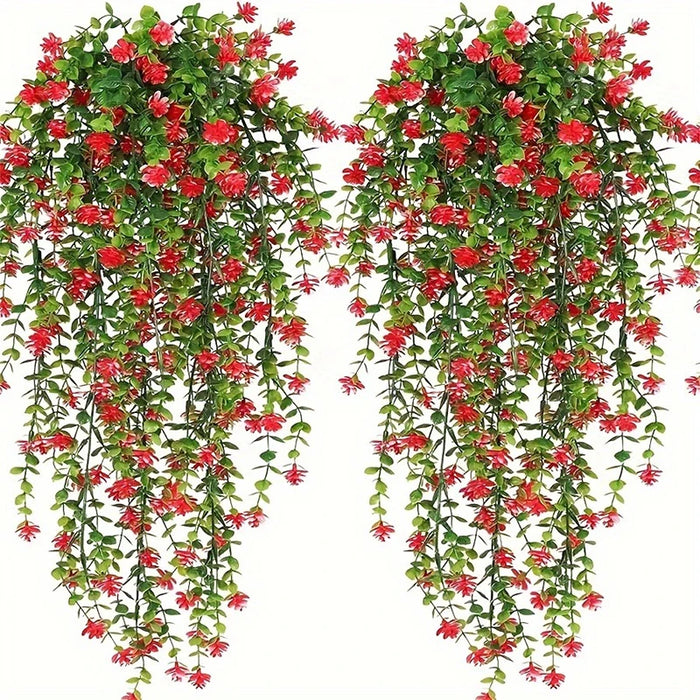 76CM Artificial Ivy Hanging Vine – Fake Eucalyptus Plant for Home, Garden, Wedding, and Outdoor Decoration