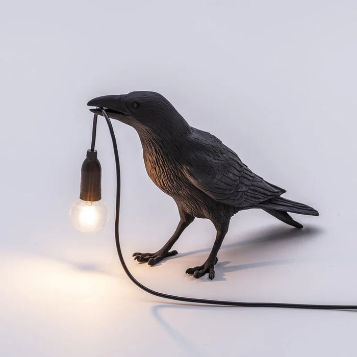 Modern Lucky Bird Table Lamp – Creative Resin Animal Design for Bedroom and Living Room