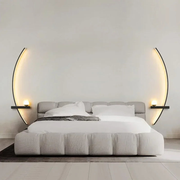 Nordic LED Wall Lamp – Modern Stripes Wall Sconce for Bedroom, Living Room, Study, and Stairs – Indoor Lighting Fixture with Up & Down Luster