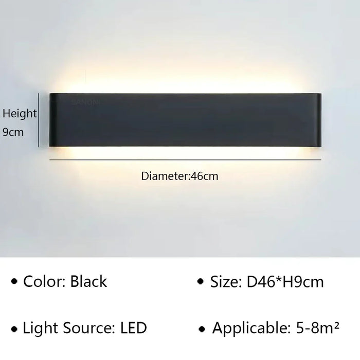 Modern LED Wall Lamp – Stylish Wall Sconce for Bedroom, Living Room, Bathroom, Stairs & Aisle, Indoor Lighting Fixture