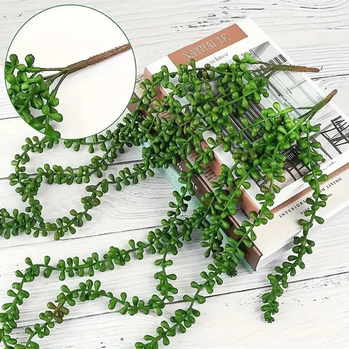 Artificial Succulent Vine Plant – 70cm Lifelike Faux Succulent for Home, Wedding, Office, and Outdoor Hanging Decoration – 1PC or 4PCS