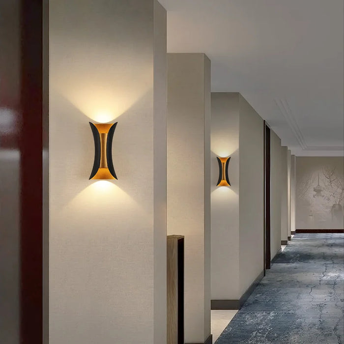 12W Waterproof LED Wall Lamp – Modern Decorative Lighting for Bedroom, Porch, Garden, and Outdoor Spaces (IP65)
