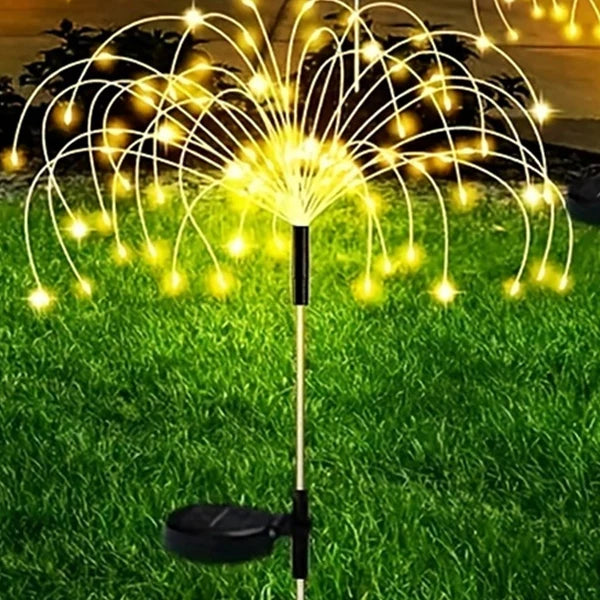 200 LED Solar Firework Lights – Waterproof Outdoor Sparklers with 8 Lighting Modes for Backyard, Pathway, and Garden Decoration