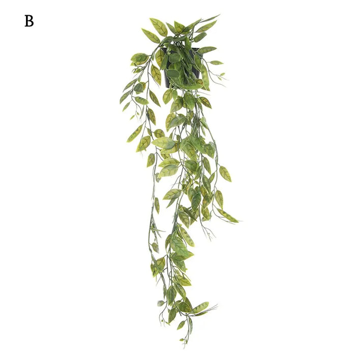 Artificial Hanging Plants with Pot – Fake Vine Plants for Home, Garden, and Office Decor – Potted Faux Greenery for Indoor and Outdoor Use