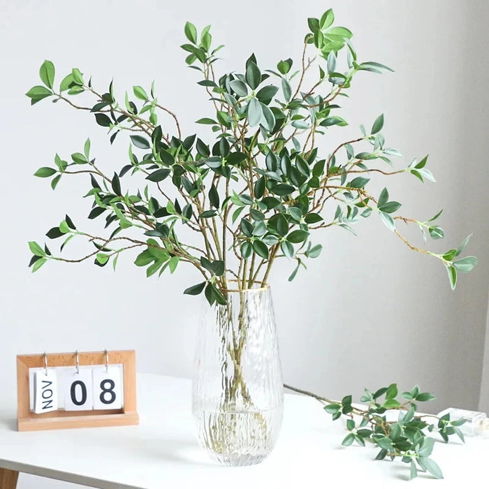 Artificial Green Leaf Tree Long Branch – Fake Plant for Home Decor, Wedding, Christmas, Party, and Photography