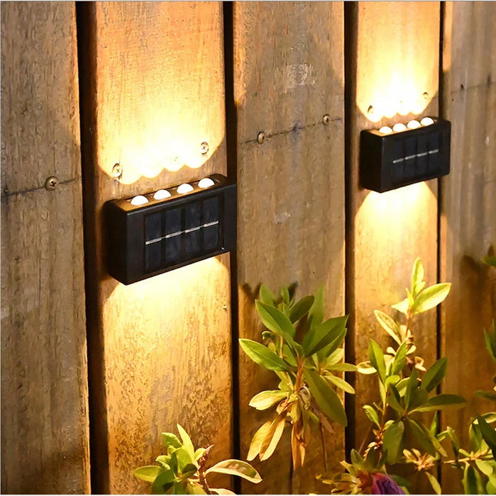 Solar Wall Lights Outdoor – Waterproof LED Solar-Powered Security Lights for Garden, Yard, Fence, and Home Decoration