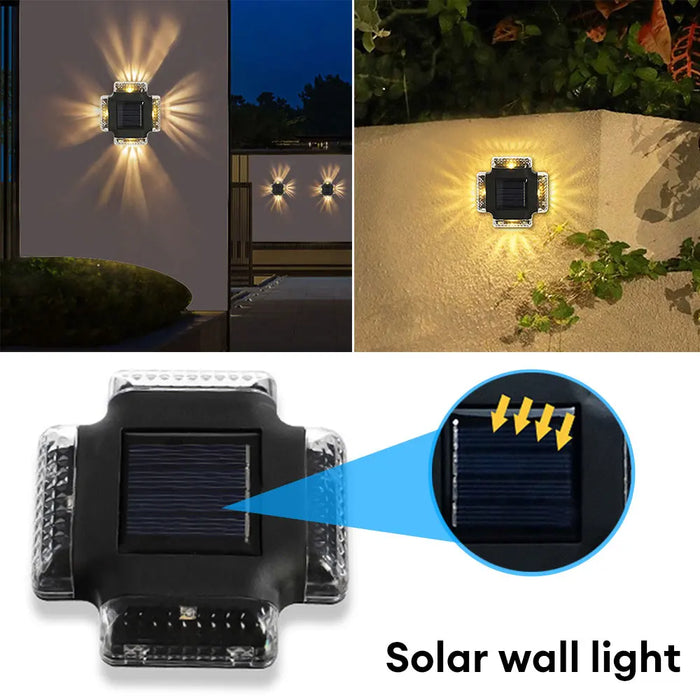 Solar Wall Lamp Outdoor – Waterproof LED Solar Lights for Garden, Balcony, Street, and Landscape Decoration