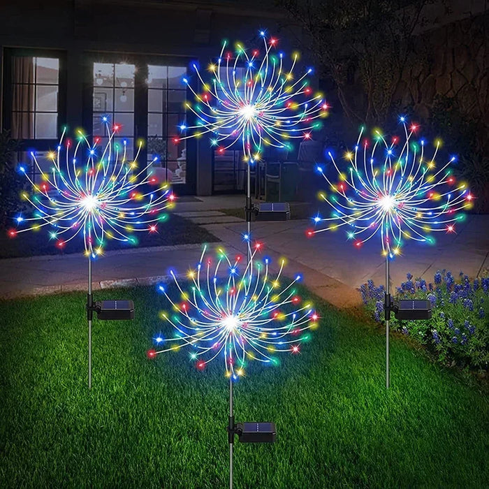 Solar LED Firework Fairy Lights – Outdoor Garden Decoration for Patio, Yard, Pathway, Christmas, Wedding & Holiday