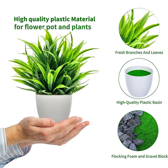 1pc Artificial Potted Plant – Mini Greenery for Home, Office, Living Room, and Bedroom Decoration
