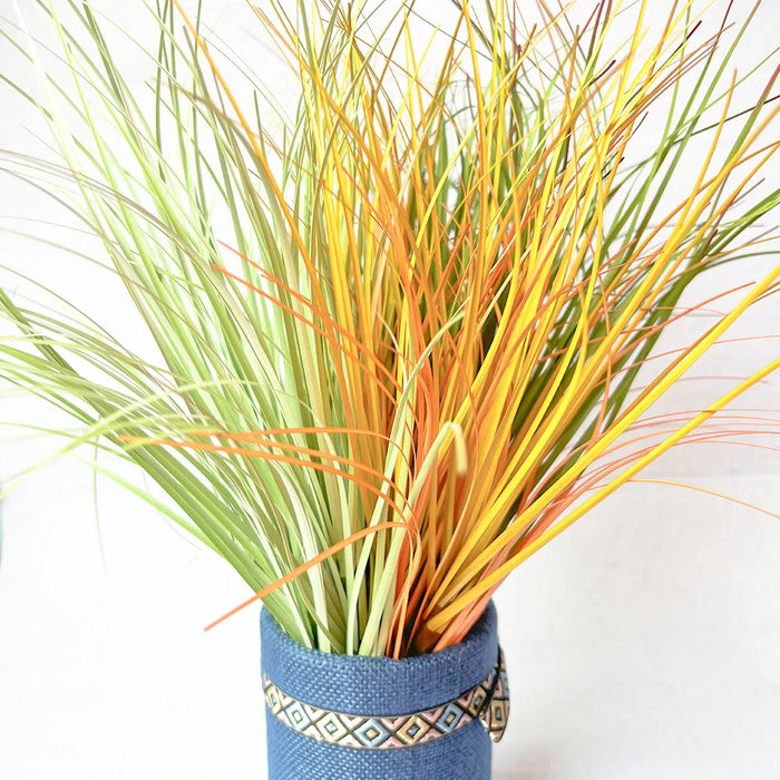 Artificial Onion Grass – 5pcs Fake Greenery for DIY Home, Wedding, and Outdoor Garden Decor – Realistic Potted Plastic Plant Shrubs for Indoor and Outdoor Decoration